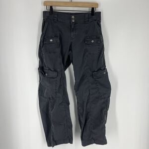 Hollister Pants Size Small Short Womens Gray Low Rise Vintage Baggy Cargo Y2K